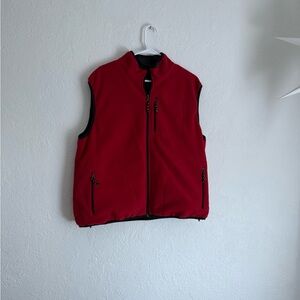 Men's Red Fleece Vest